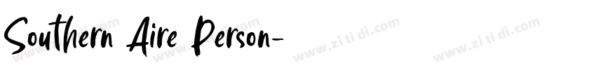 Southern Aire Person字体转换